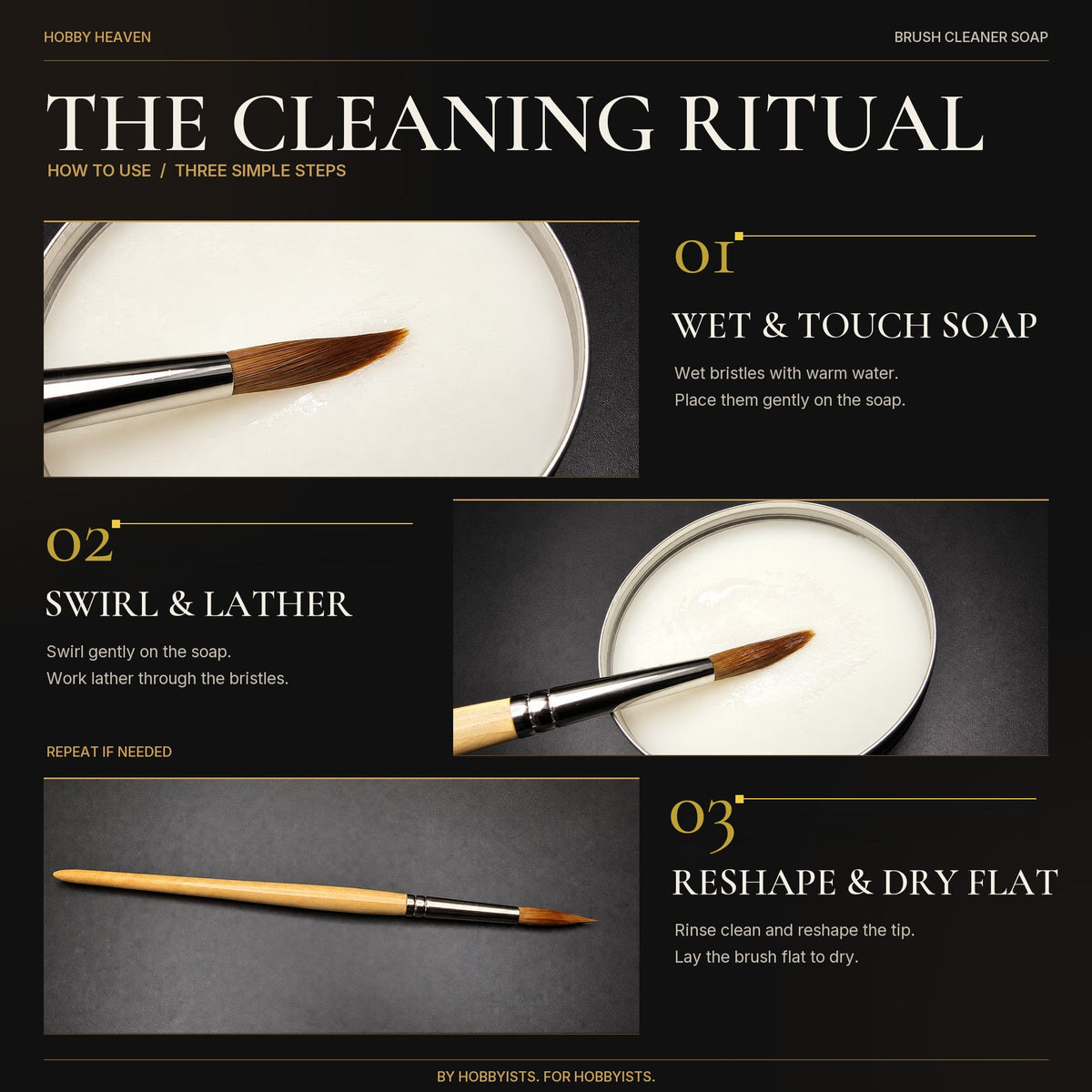 Hobby Heaven Brush-Cleaning Soap — 100 g