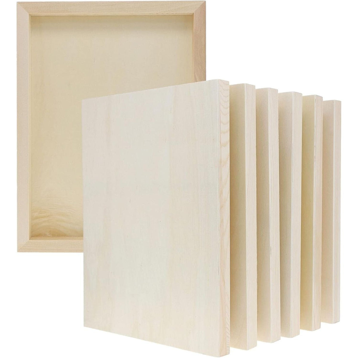 Wooden Painting Panels — 6 Pack, 23 × 30.5 cm
