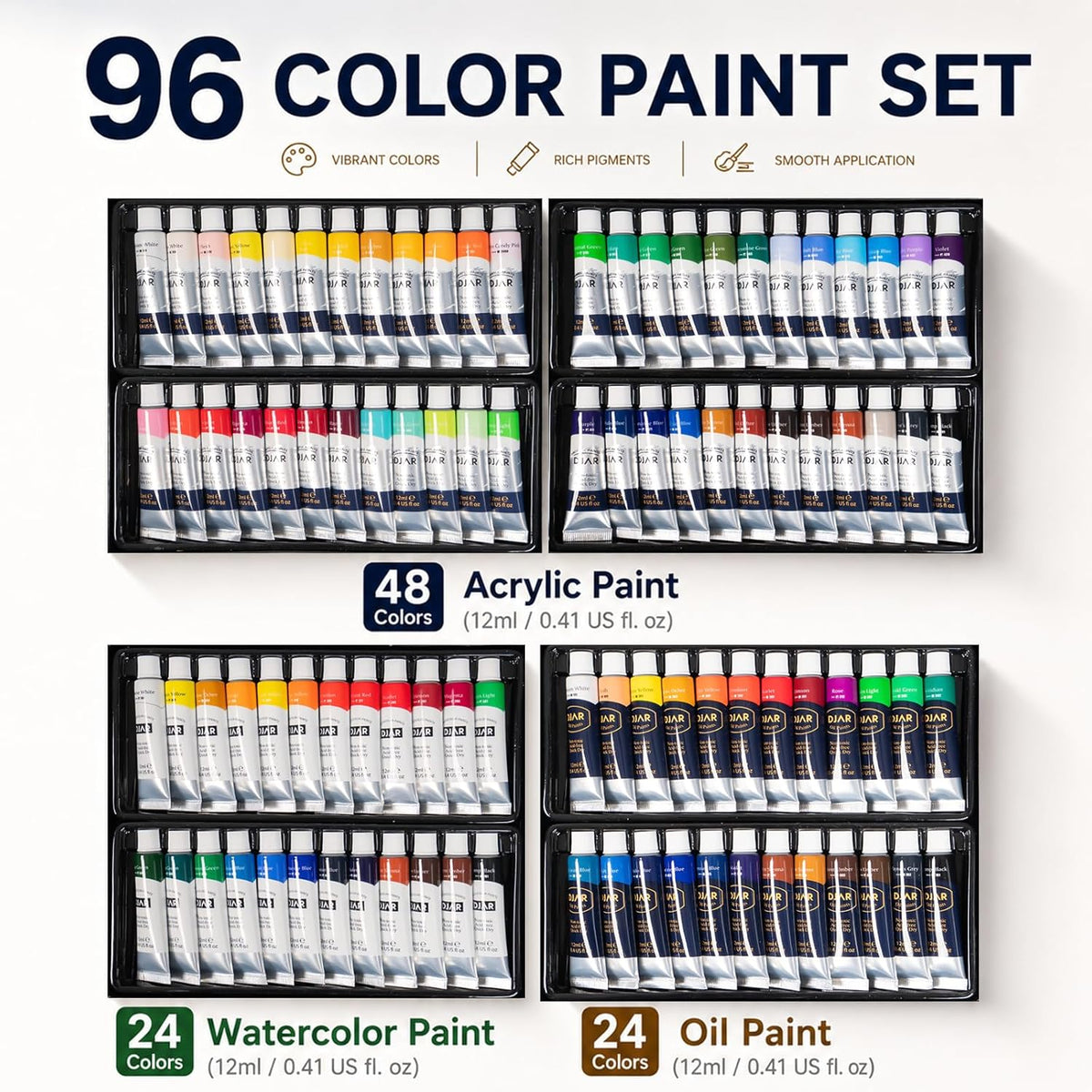 169-Piece Painting Kit with French Easel