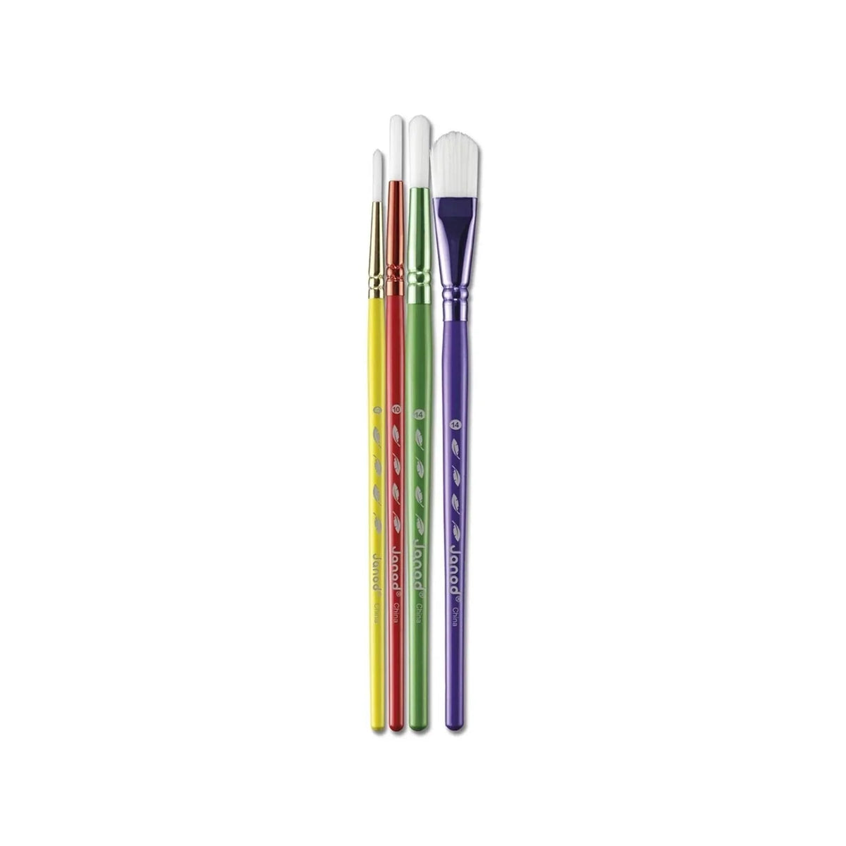 Janod Synthetic Paint Brushes — Set of 4