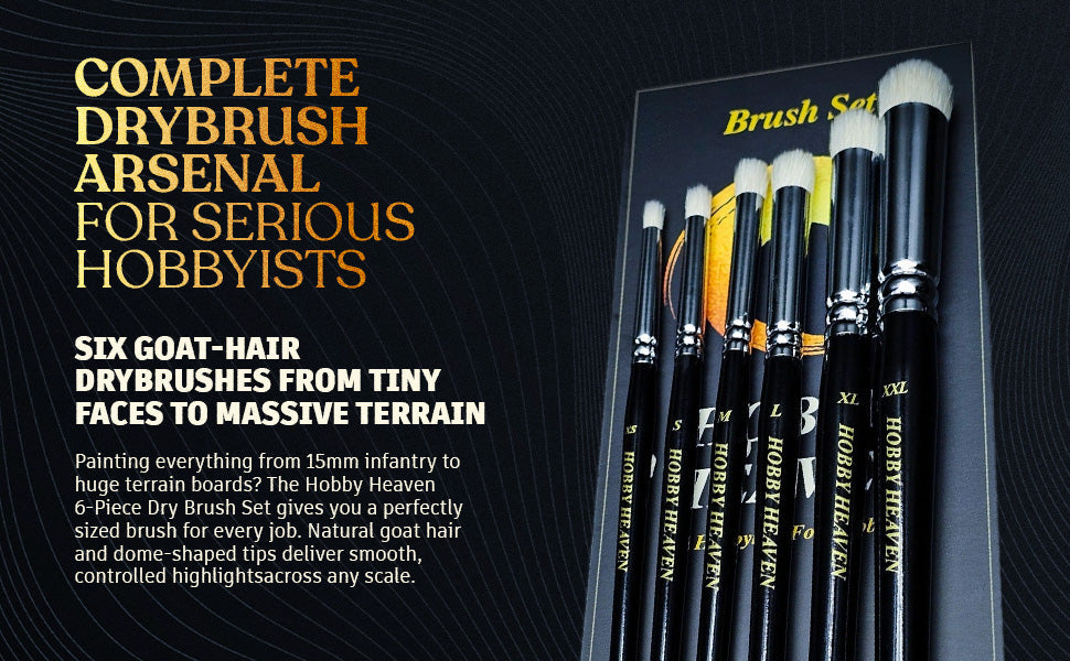 Hobby Heaven Goat-Hair Dry Brush Set