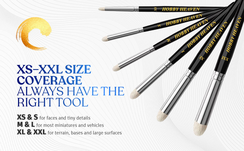 Hobby Heaven Goat-Hair Dry Brush Set