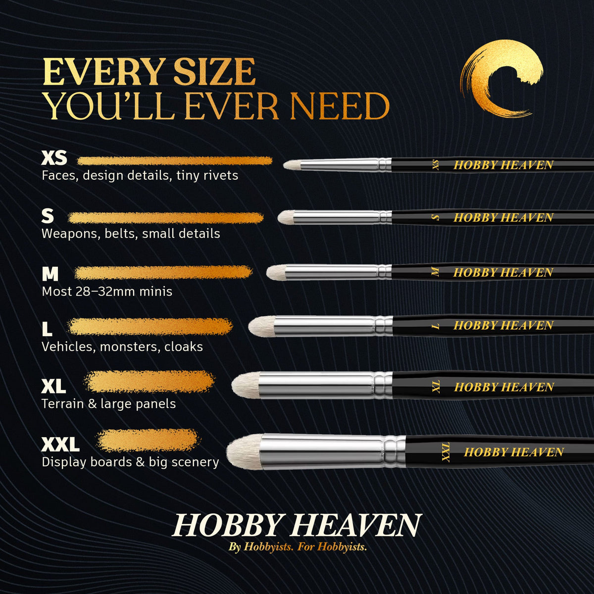 Hobby Heaven Goat-Hair Dry Brush Set