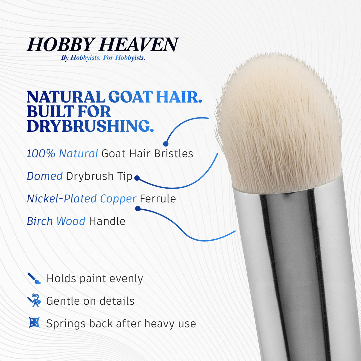 Hobby Heaven Goat-Hair Dry Brush Set