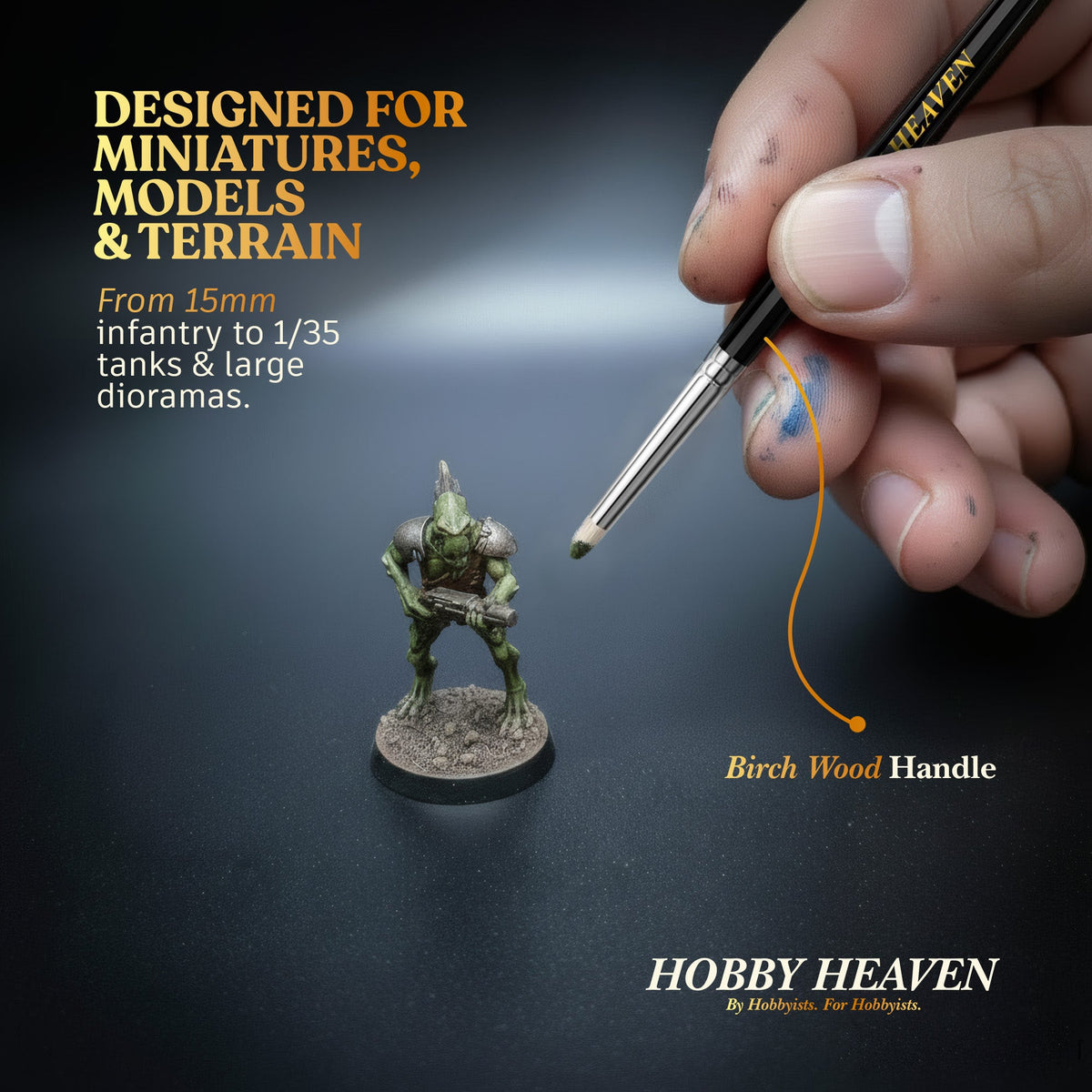 Hobby Heaven Goat-Hair Dry Brush Set