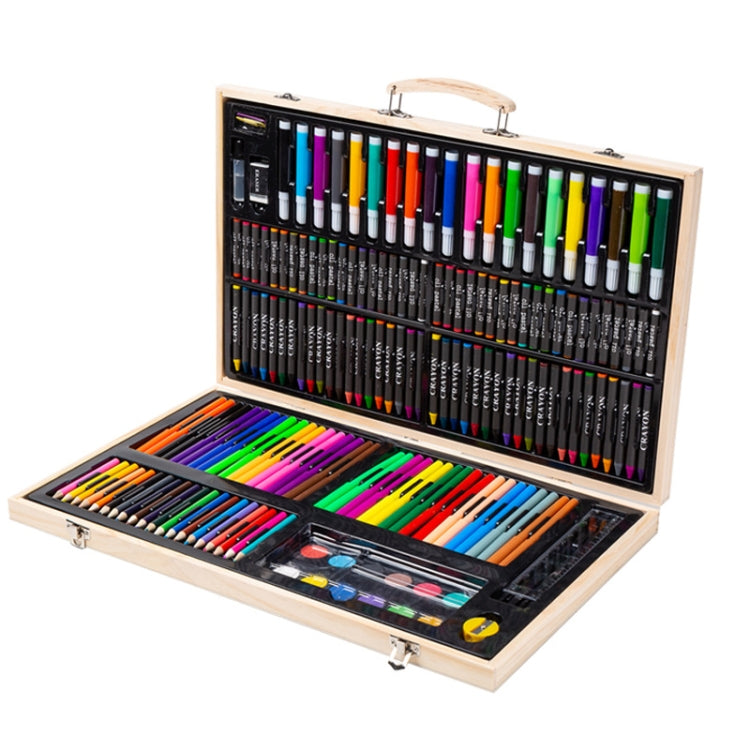 Children’s Art Set in Wooden Box — 180 Pieces