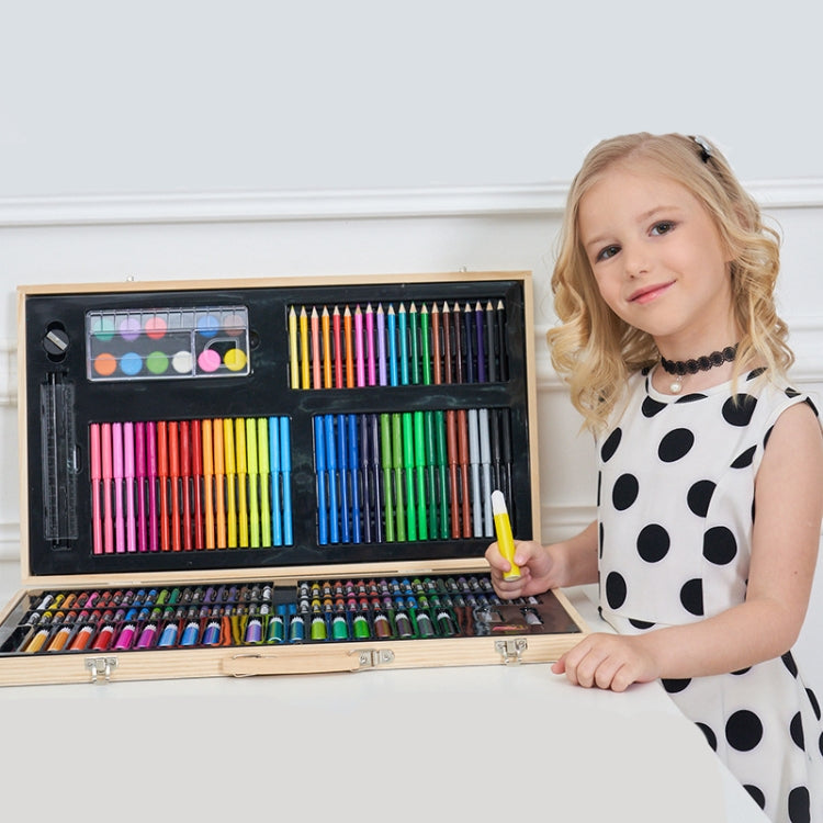 Children’s Art Set in Wooden Box — 180 Pieces