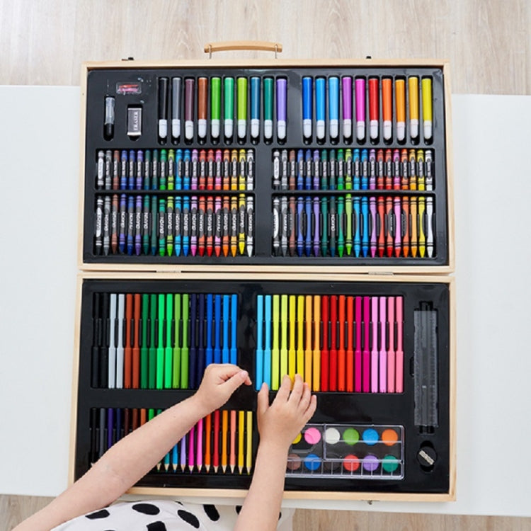 Children’s Art Set in Wooden Box — 180 Pieces
