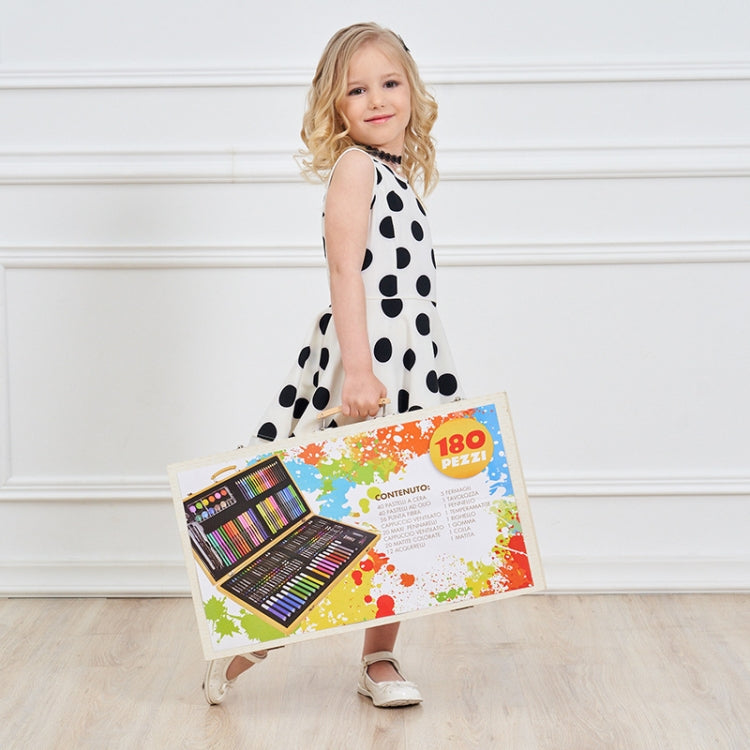 Children’s Art Set in Wooden Box — 180 Pieces
