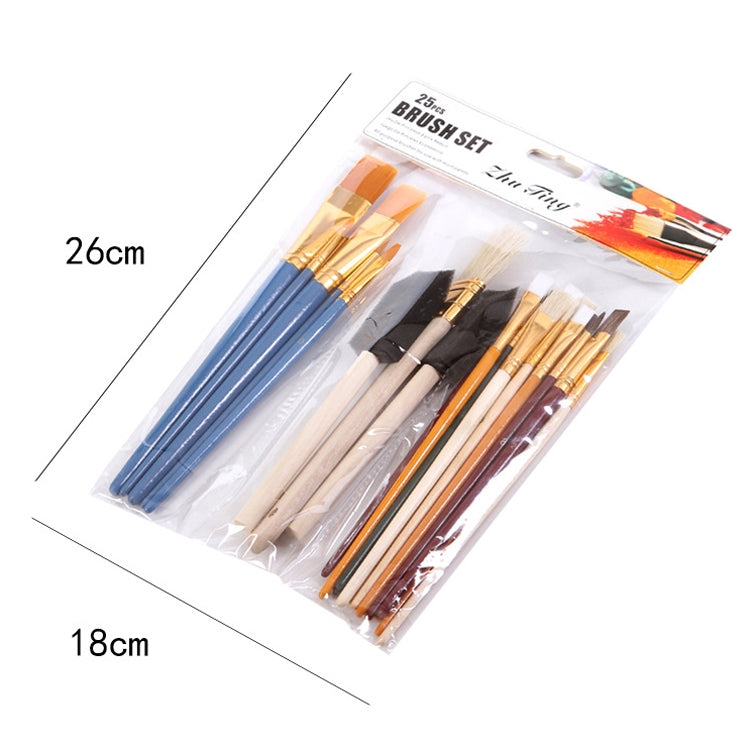 ZHU TING Artist Brush Set — 25 Pieces