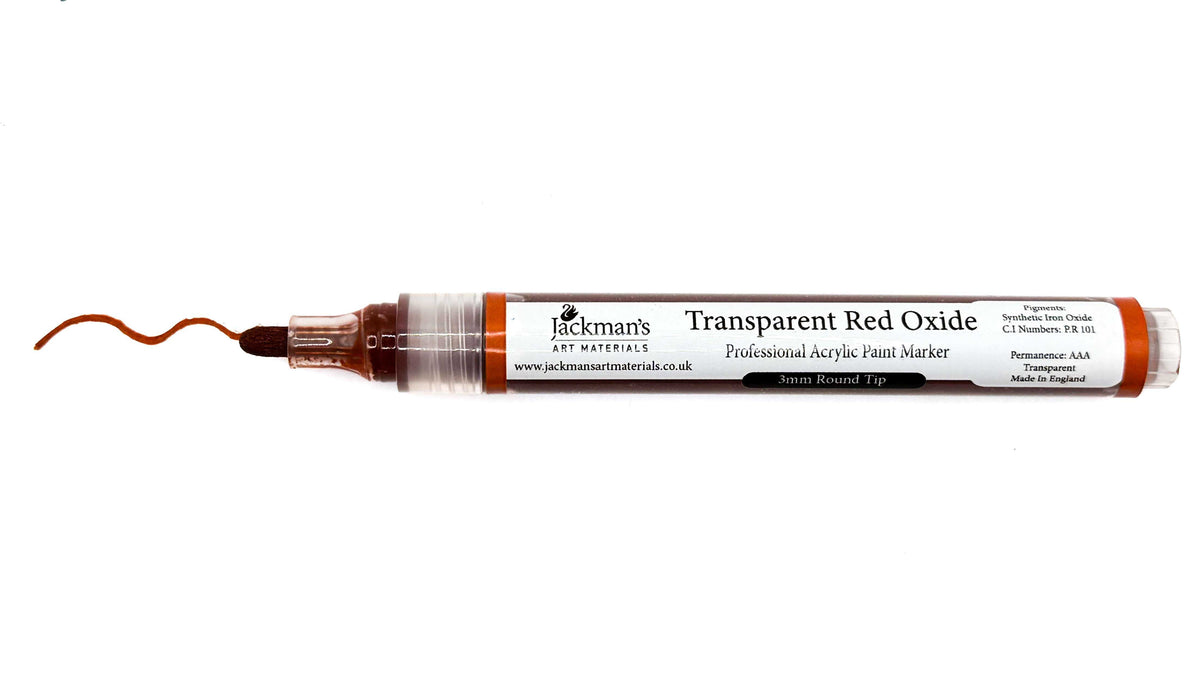 Transparent Red Oxide Acrylic Marker