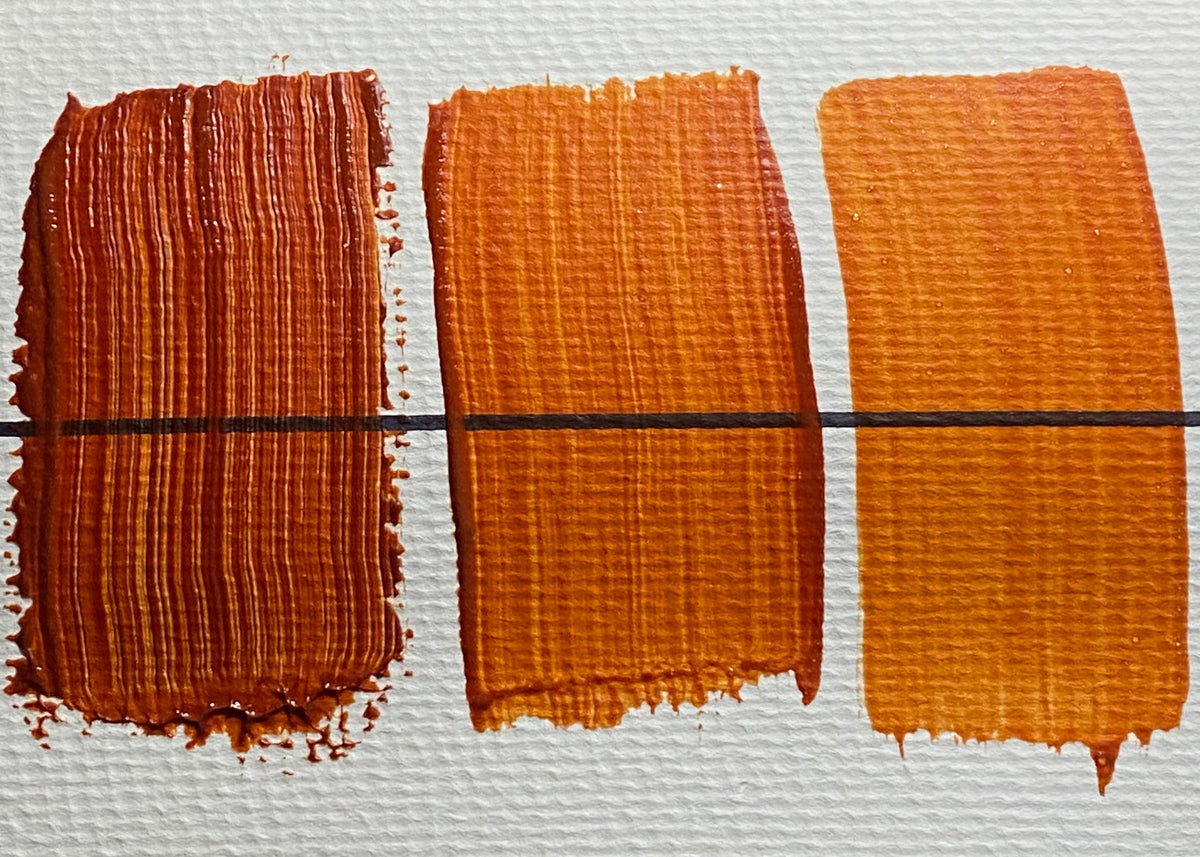 Transparent Red Iron Oxide Acrylic Paint
