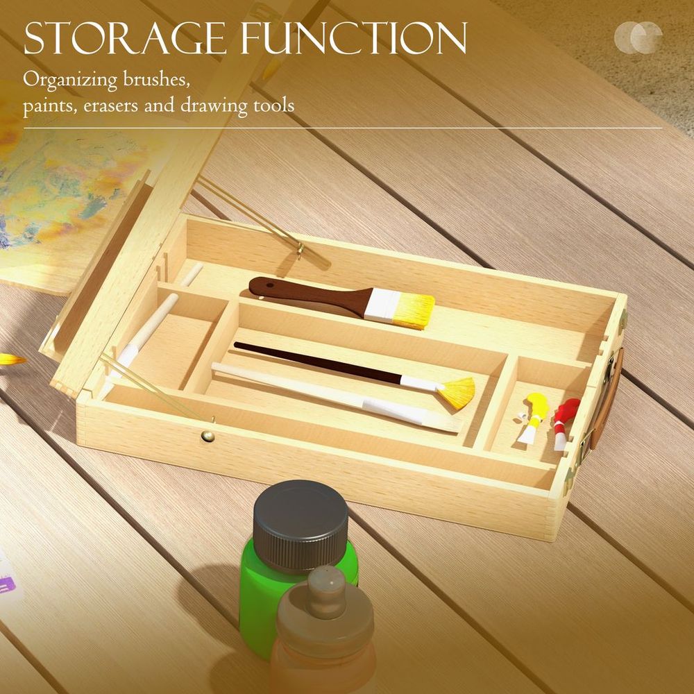 Vinsetto Tabletop Easel & Storage Box