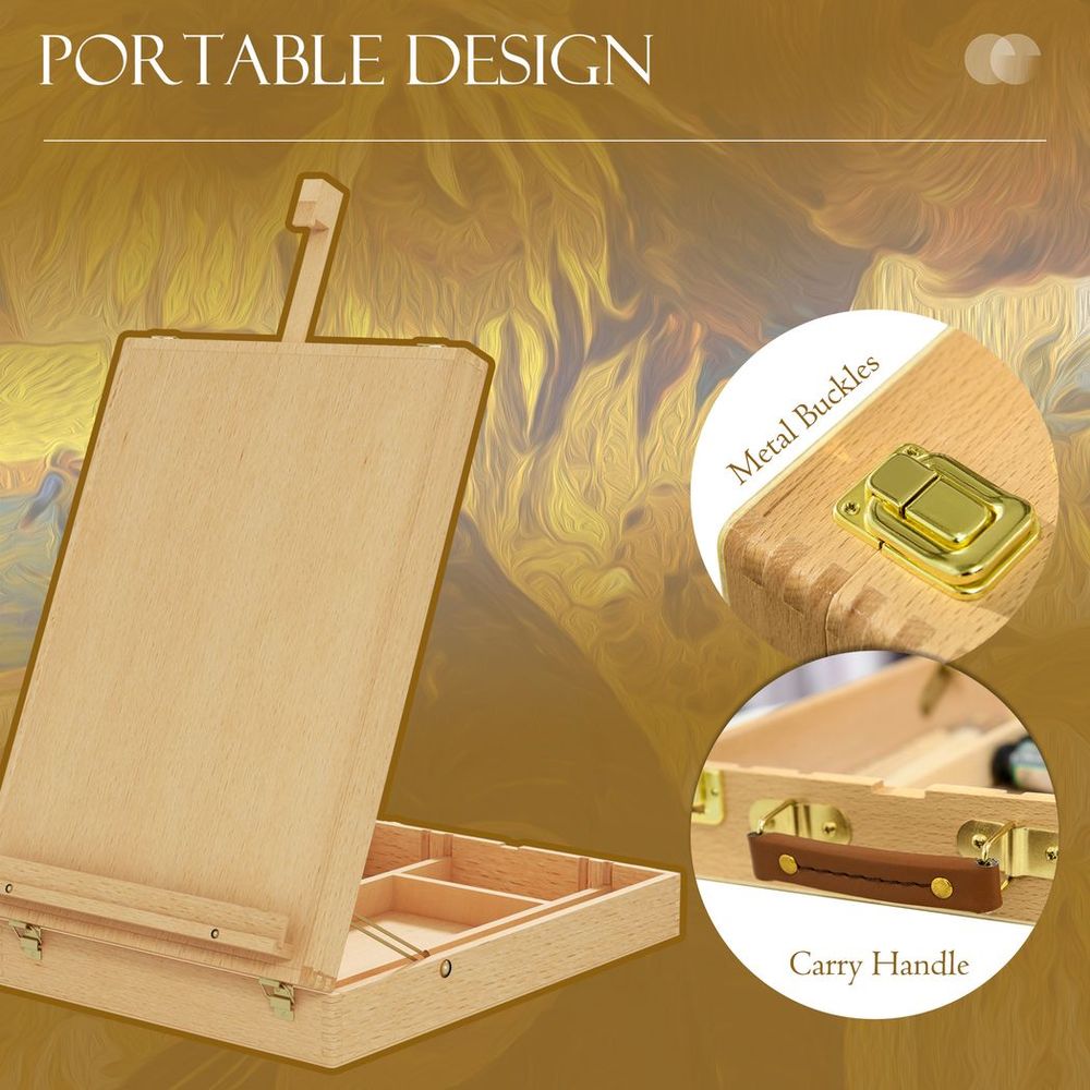 Vinsetto Tabletop Easel & Storage Box