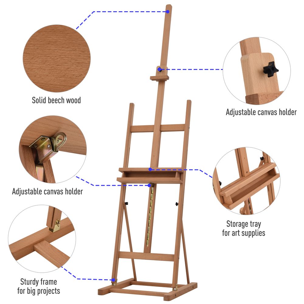 Vinsetto Adjustable H-Frame Studio Easel
