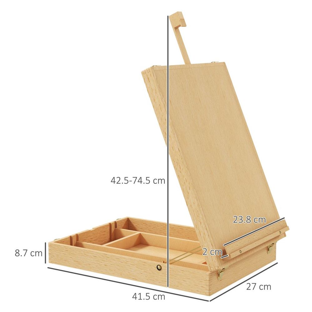 Vinsetto Tabletop Easel & Storage Box